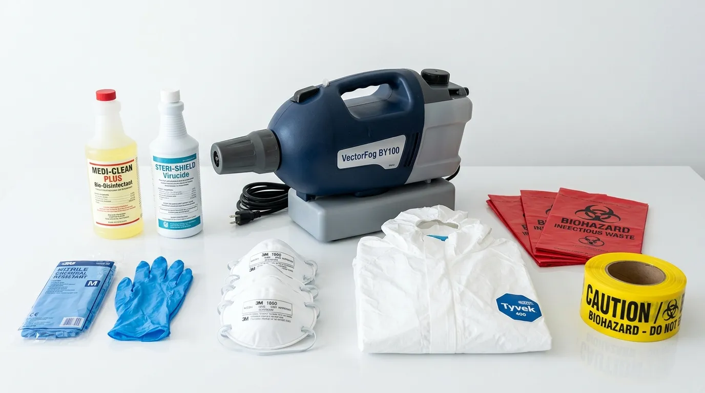 Professional biohazard remediation crew working in Kenwood